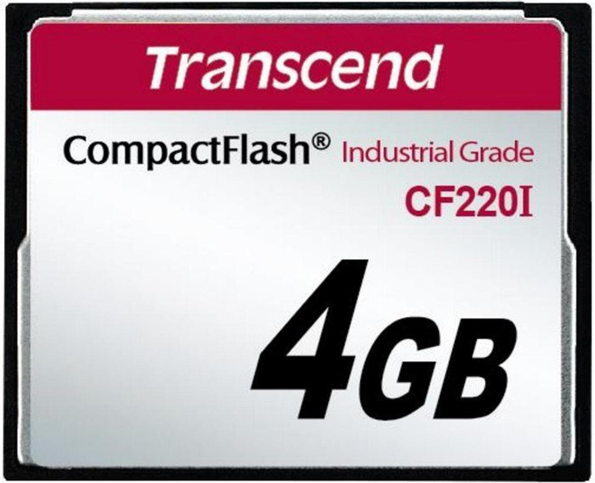 Transcend CF220I Speicherkarte, 4 GB Industrieausführung, CompactFlash, SLC