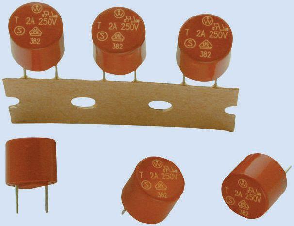 Produktfoto 1 von Littelfuse Sicherung, nicht rückstellend 1.25A radial 250V ac Nylon T ø 8.5mm 8mm, Raster 5.08mm