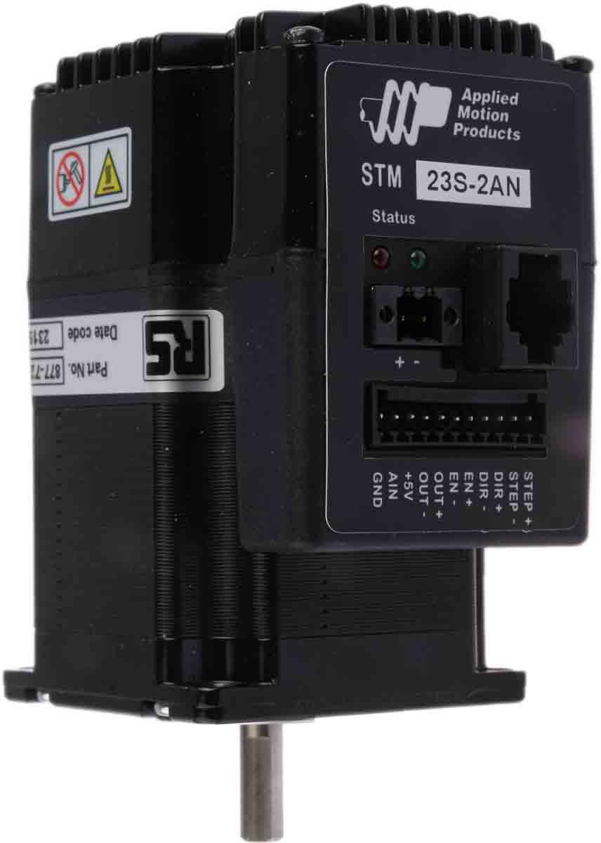 Produktfoto 1 von Applied Motion STM Dual H-Bridge 1.8° Schrittmotor 12 → 70 V / 5 A 0.88Nm 8-adrig, 23mm Wellen-Ø 6.35mm