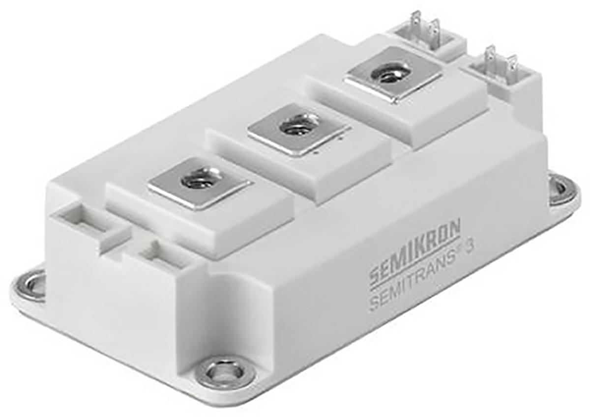 Produktfoto 1 von Semikron IGBT-Modul / 422 A 20V max. Dual, 1200 V, 7-Pin SEMITRANS3 N-Kanal