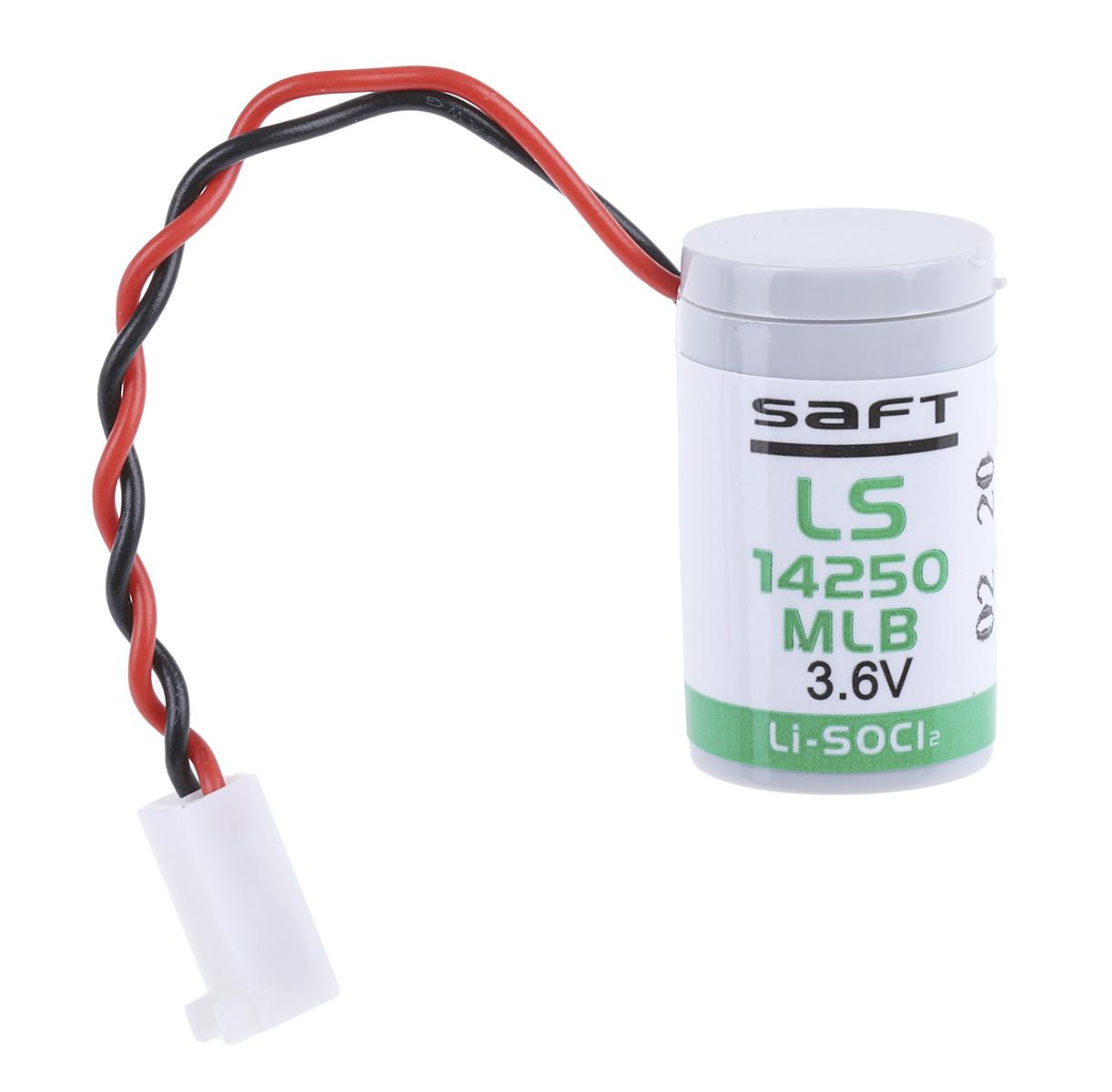 Produktfoto 1 von Saft 1/2 AA Batterie, 3.6V / 1.2Ah Li-Thionylchlorid, Molex 16.8 x 28.6mm