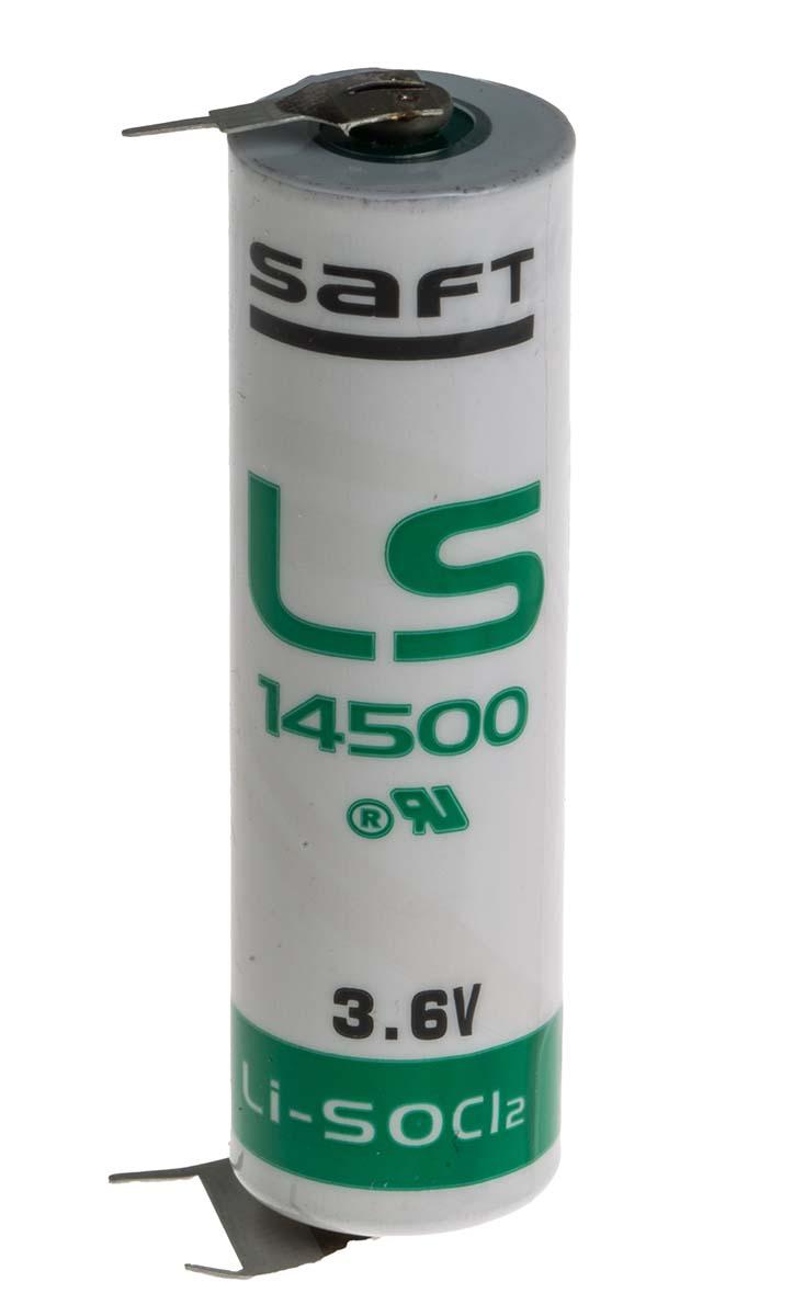 Produktfoto 1 von Saft AA Batterie, Lithium Thionylchlorid, 3.6V / 2.6Ah, mit Lötfahne