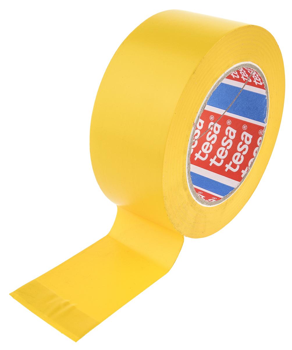 Tesa 4169, 4169 PVC Markierungsband Gelb Typ Bodenmarkierungsband, Stärke 0.18mm, 50mm x 33m