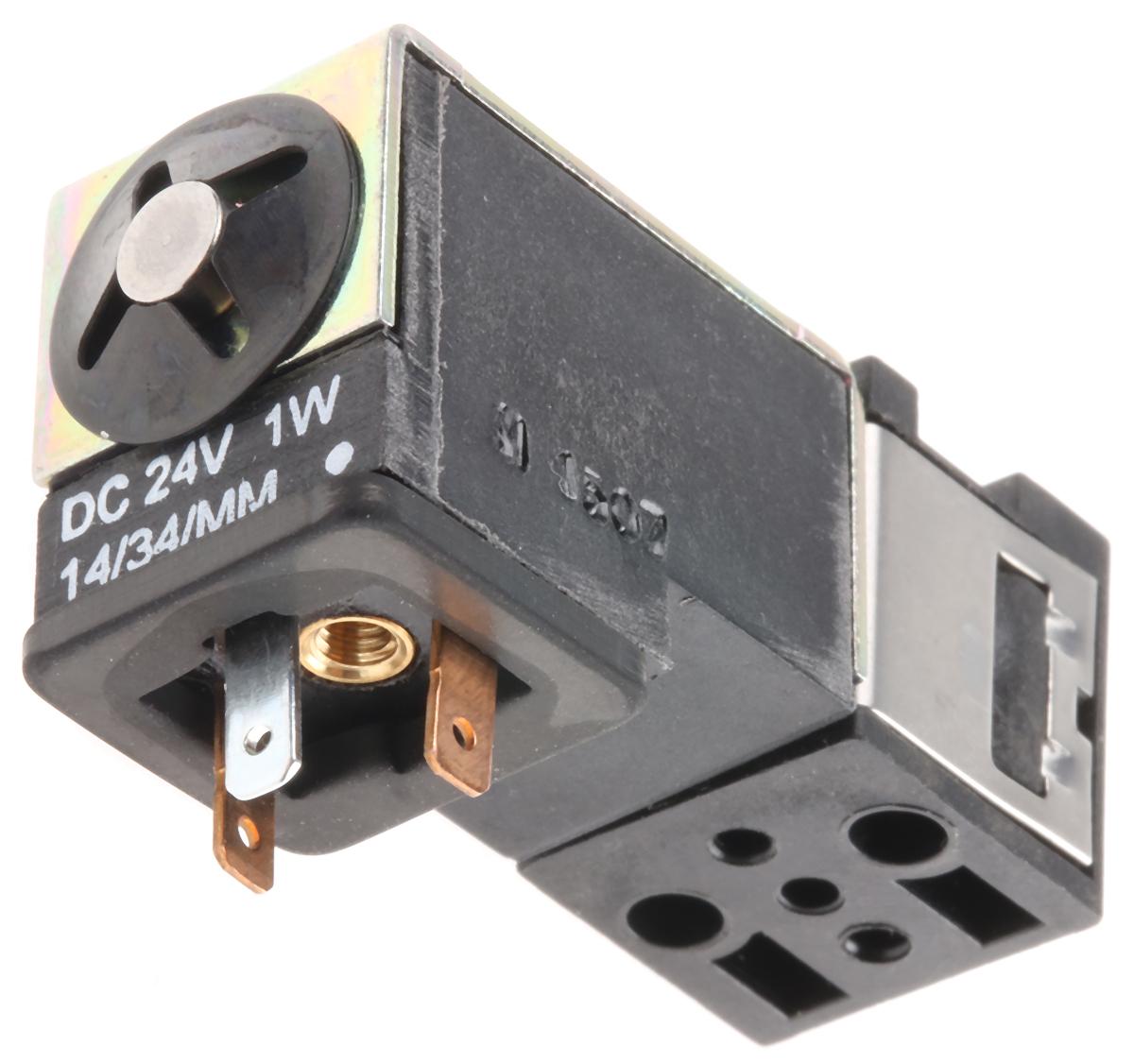 Produktfoto 1 von Crouzet 81 Pneumatik-Magnetventil 24V dc, Magnet/Pneumatisch-betätigt