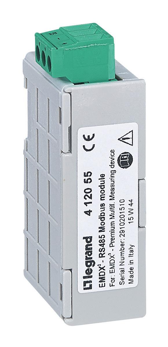 Produktfoto 1 von Legrand EMDX3 PLC-Erweiterungsmodul für Mehrzweck-Messeinheit 412053, 45,4 x 21 x 68,3 mm