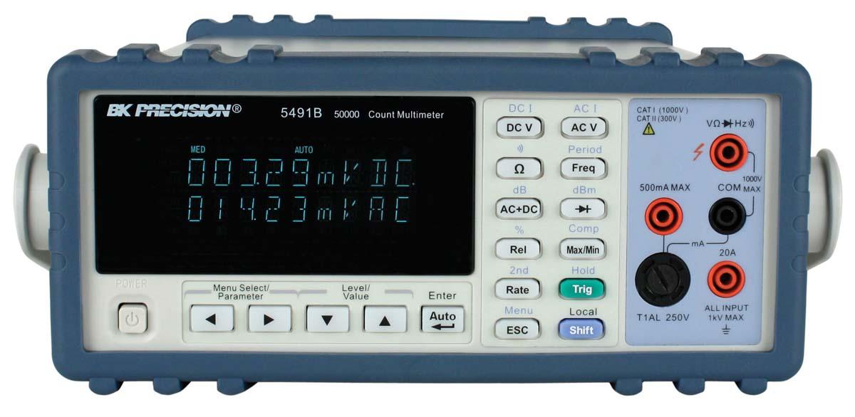 Produktfoto 1 von BK Precision 5491B, TischDigital Multimeter, CAT I, CAT II 750V ac / 20A ac, 50MΩ