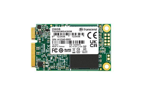 Produktfoto 1 von Transcend MSA380M., mSATA Intern SSD-Laufwerk SATA III Industrieausführung, MLC, 128 GB, SSD