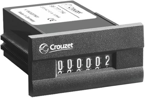 Produktfoto 1 von Crouzet CIM24 Zähler Mechanisch 6-stellig, Impulse, 12 V dc, 999999