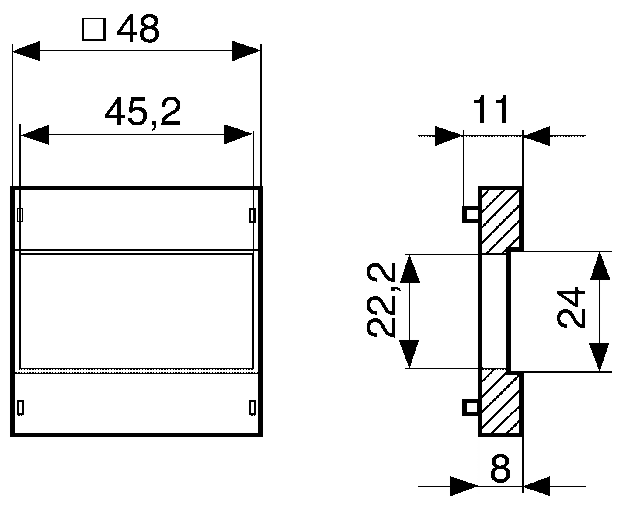 Produktfoto 1 von Crouzet Adapter für Elektromechanischer Stundenzähler