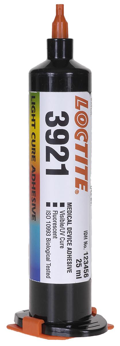 Produktfoto 1 von Loctite 3921 Acrylklebstoff Flüssig transparent, Spritze 25 ml, für Metall, Kunststoff