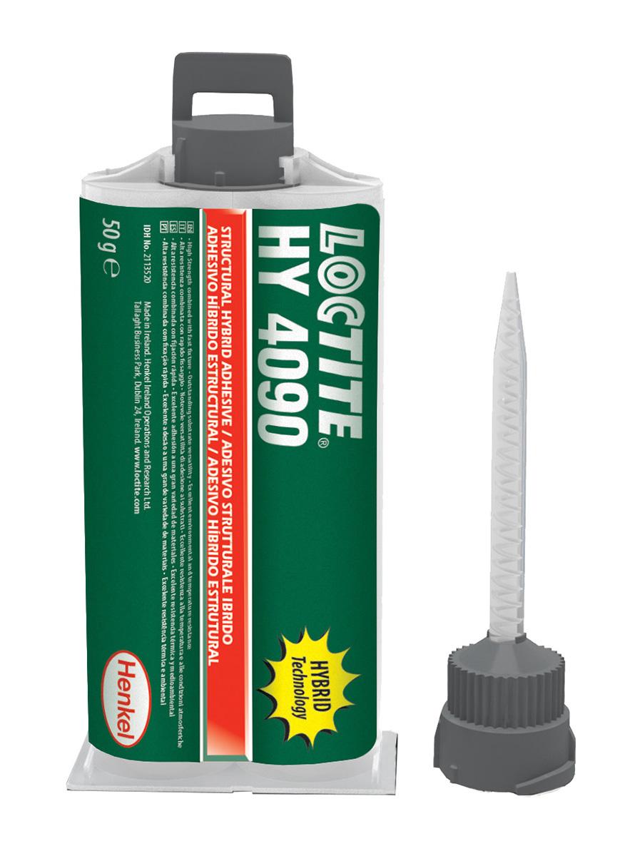 Loctite HY 4090 Sekundenkleber 2K-Cyanacrylat Gel Weiß, Gelb, Doppelkartusche 50 ml