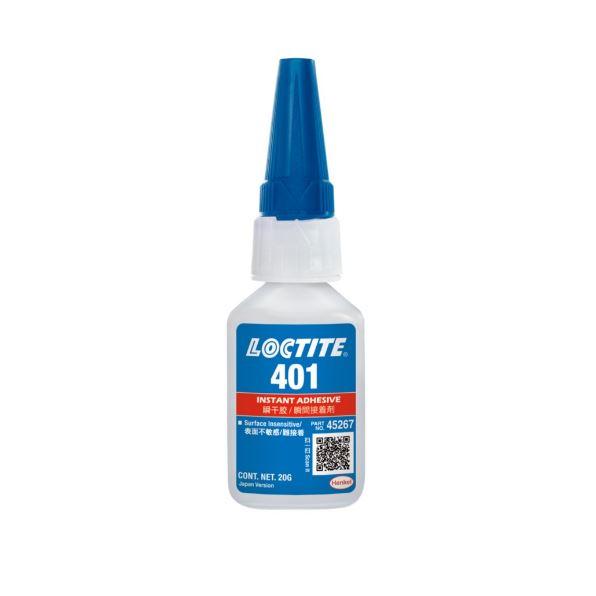 Produktfoto 1 von Loctite 401 Sofortklebstoff Cyanacrylat Flüssigkeit transparent, Flasche 3 g