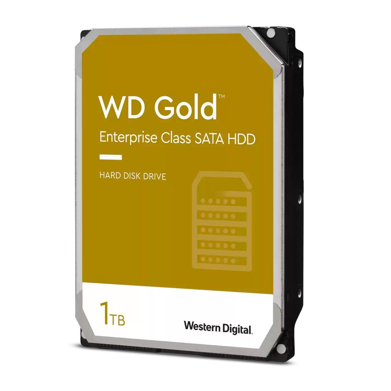 Produktfoto 1 von Western Digital WD Gold Enterprise HDD, 3,5 Zoll Intern Festplattenlaufwerk SATA I Industrieausführung, 10 TB, HDD