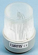 Curtis TB, Xenon Blitz Signalleuchte Weiß, 12 → 80 V dc, Ø 77mm x 95mm