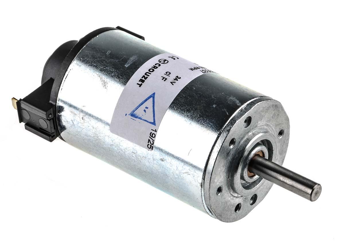 Crouzet Bürstenmotor bis 75 mNm, 24 V dc / 15,6 W, Wellen-Ø 6mm x 84.8mm