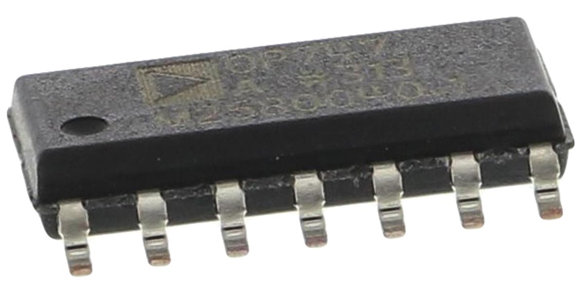 Analog Devices Operationsverstärker SMD SOIC, einzeln typ. 3 → 28 V, biplor typ. ±12 V, ±3 V, ±5 V, ±9 V, 14-Pin