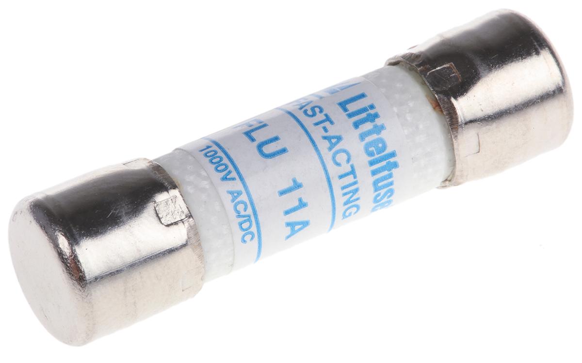 Produktfoto 1 von Littelfuse FLU Feinsicherung F / 11A 10 x 38mm 1kV ac/dc Keramik