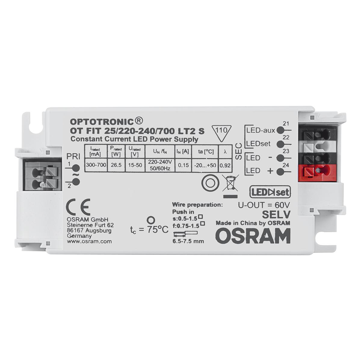 Produktfoto 1 von Osram LED-Treiber 220 V LED-Treiber, Ausgang 42V / 500mA