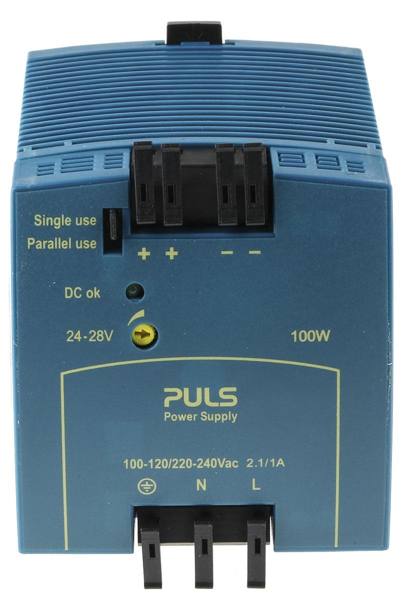 Produktfoto 1 von PULS MiniLine MLY Switch-Mode DIN-Schienen Netzteil 100W, 220 → 240V ac, 24V dc / 4.2A