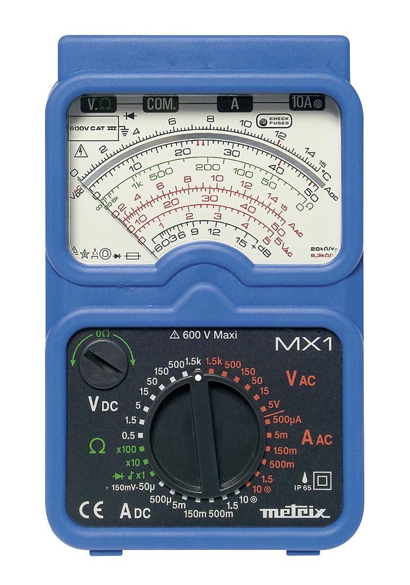 Produktfoto 1 von Metrix MX 1 HandAnalog Multimeter, CAT III / 10A ac, 20kΩ