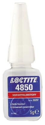 Produktfoto 1 von Loctite 4850 Sekundenkleber Cyanacrylat Flüssig transparent, Flasche 5 g