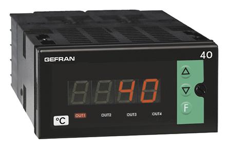 Produktfoto 1 von Gefran 40T96 Zweipunkt-Temperaturregler, 1 x Relais Ausgang/ Thermoelement, Typ K Eingang, 100 → 240 V ac/dc, 96