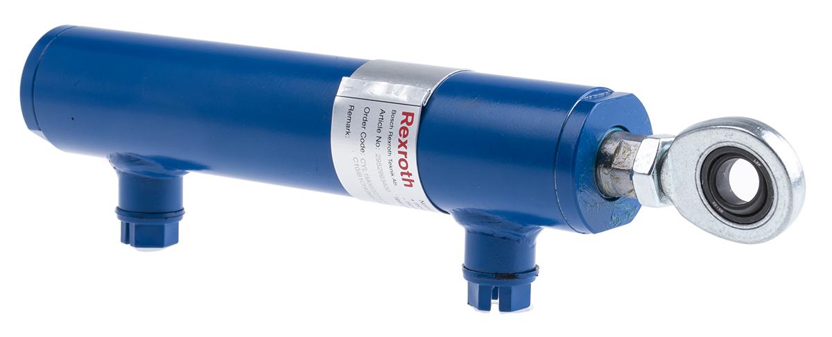 Produktfoto 1 von Bosch Rexroth Serie 1X Hydraulikzylinder, Ø 32mm / 293mm, Hub 100mm, 8.79kN