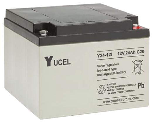 Produktfoto 1 von Yuasa YUASA YUVOLT Abgedichteter Bleiakku, 12V / 24Ah, Einsatz M5-Anschluss, 125 x 166 x 175mm