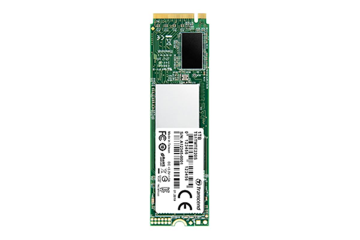 Produktfoto 1 von Transcend MTE220S, M.2 Intern HDD-Festplatte NVMe PCIe Gen 3 x 4, TLC, 256 GB, SSD