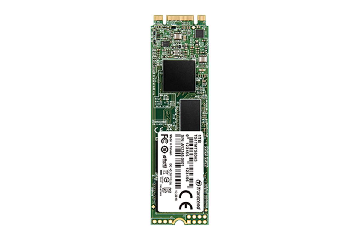 Produktfoto 1 von Transcend MTS830S, M.2 Intern HDD-Festplatte SATA III, TLC, 128 GB, SSD