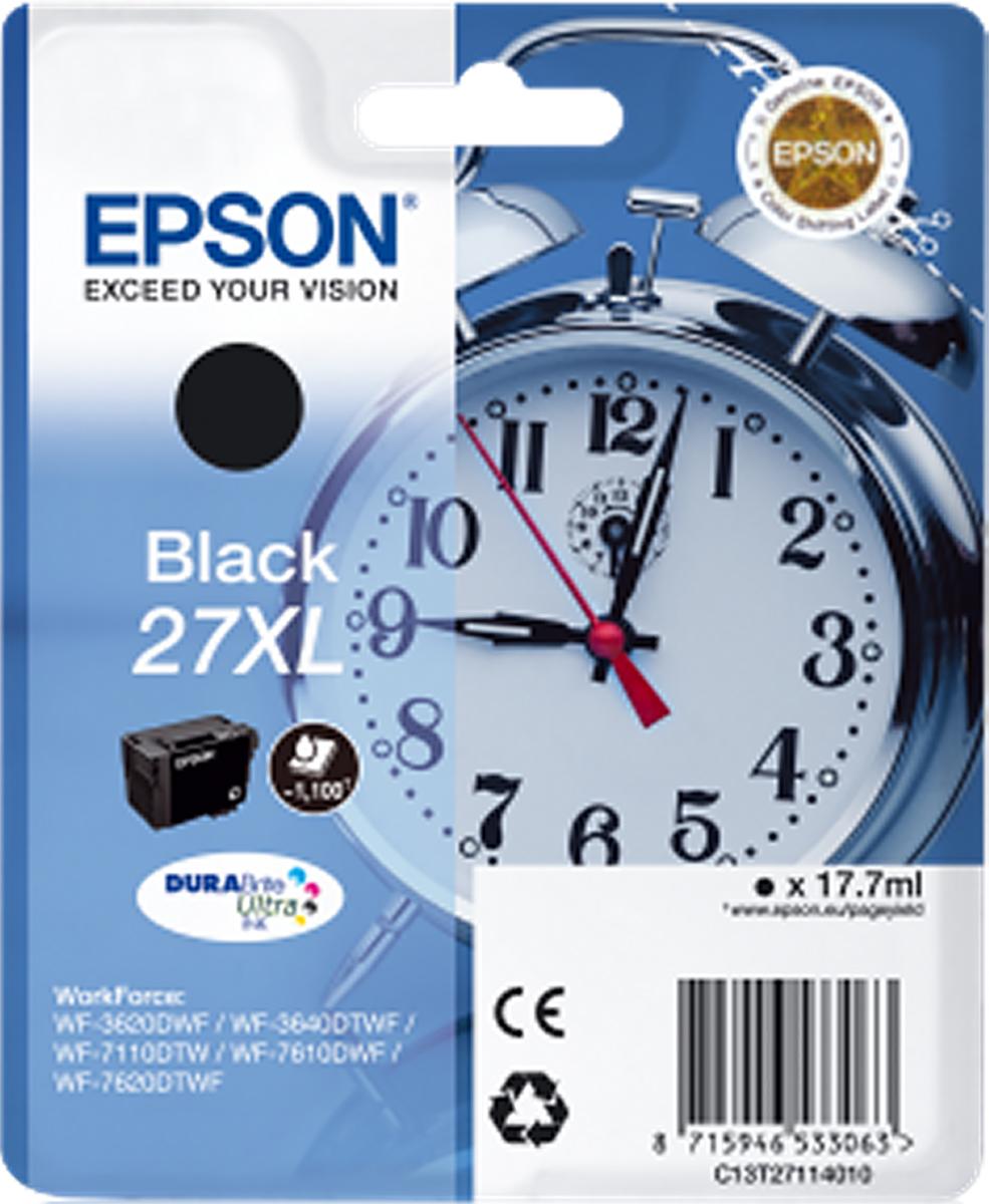 Produktfoto 1 von Epson 27XL Druckerpatrone für Epson Patrone Schwarz 1 Stk./Pack Seitenertrag 2200