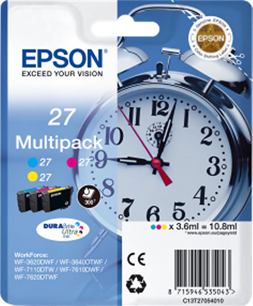 Epson 27 Druckerpatrone für Epson Patrone Cyan, Magenta, Gelb 3 Stk./Pack Seitenertrag 2200