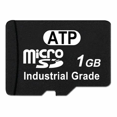 Produktfoto 1 von ATP Industrial Grade MicroSD Micro SD Karte 1 GB Class 10, UHS-1 U1 Industrieausführung, SLC