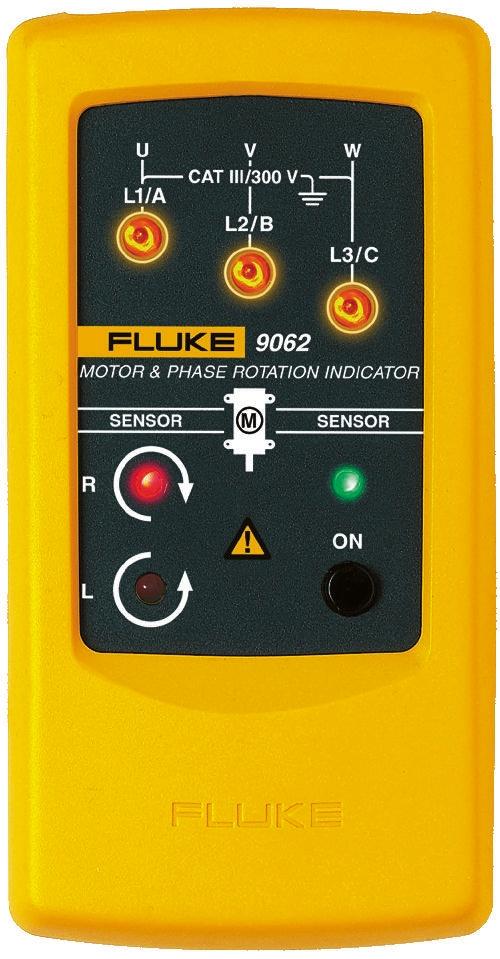 Produktfoto 1 von Fluke 9062, LED Drehfeldrichtungsanzeiger mit Prüfspitze, 300V CAT III, ISO-kalibriert