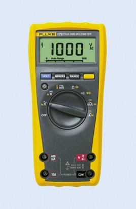 Produktfoto 1 von Fluke 175 HandLCD Digital-Multimeter, CAT III, CAT IV 1000V ac / 10A ac, 50MΩ, ISO-kalibriert