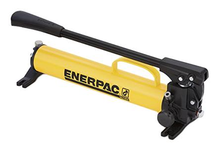 Enerpac Zweifach Hydraulik-Handpumpe, 770cm³, Hub 25.4mm, 16.39cm³ / 2.46cm³, 40kg, 700 bar max., 21.63 x 5.51 x