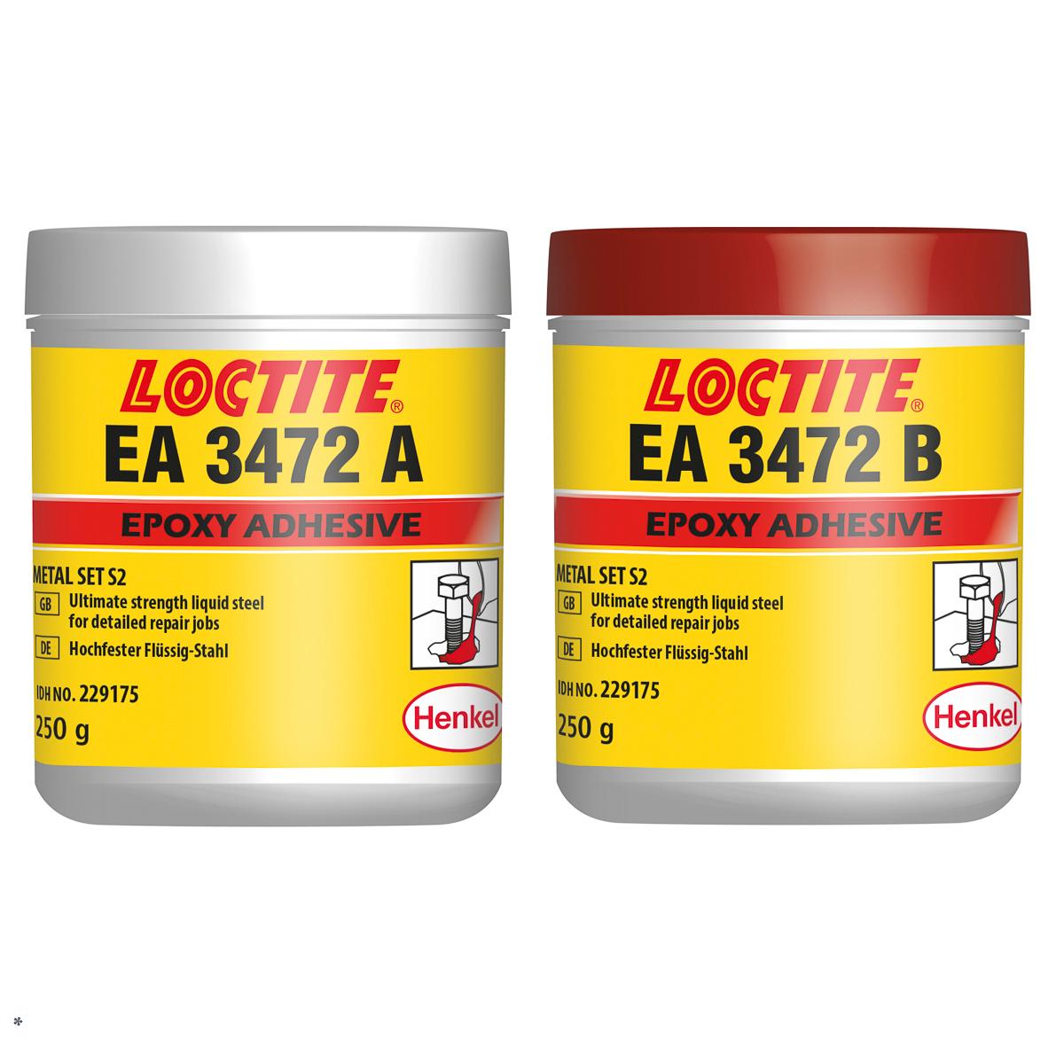 Produktfoto 1 von Loctite Hysol 3472 Epoxid-Klebstoff Stahl-gefüllt, Dose 500 g