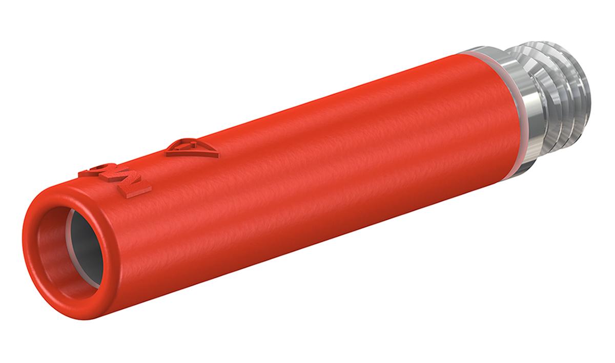 Stäubli 4 mm Bananenbuchse Rot, Kontakt vernickelt, 30 V, 60V dc / 32A, Schraubanschluss