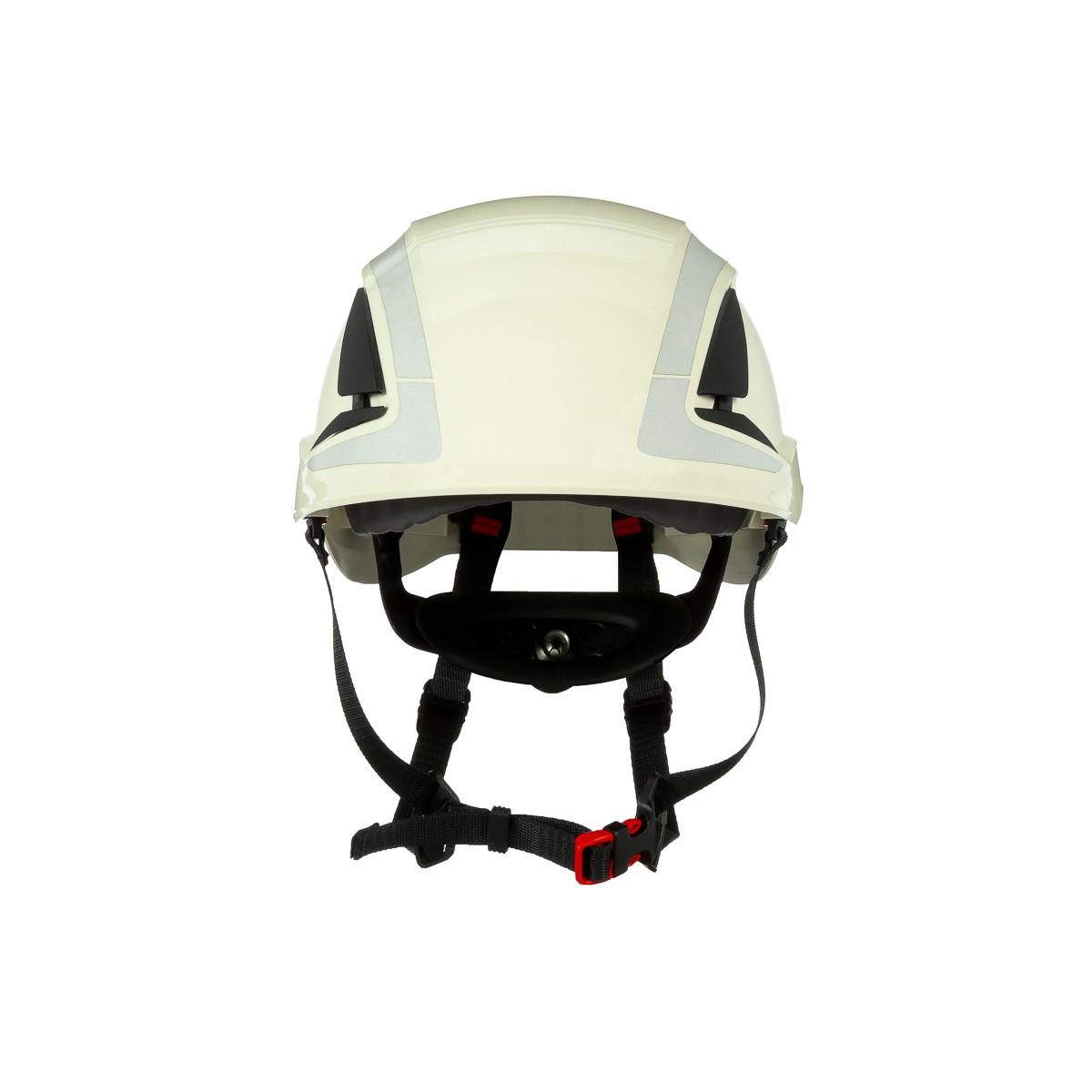 Produktfoto 1 von 3M SecureFit™ Schutzhelm belüftet, mit Kinnriemen , verstellbar , ABS Weiß