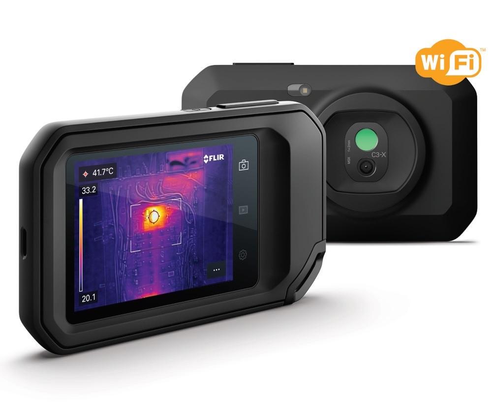 Produktfoto 1 von FLIR C3-X Wärmebildkamera Fest-Fokus 128 x 96Pixel, -20 → +300 °C / <70mK, ISO-kalibriert