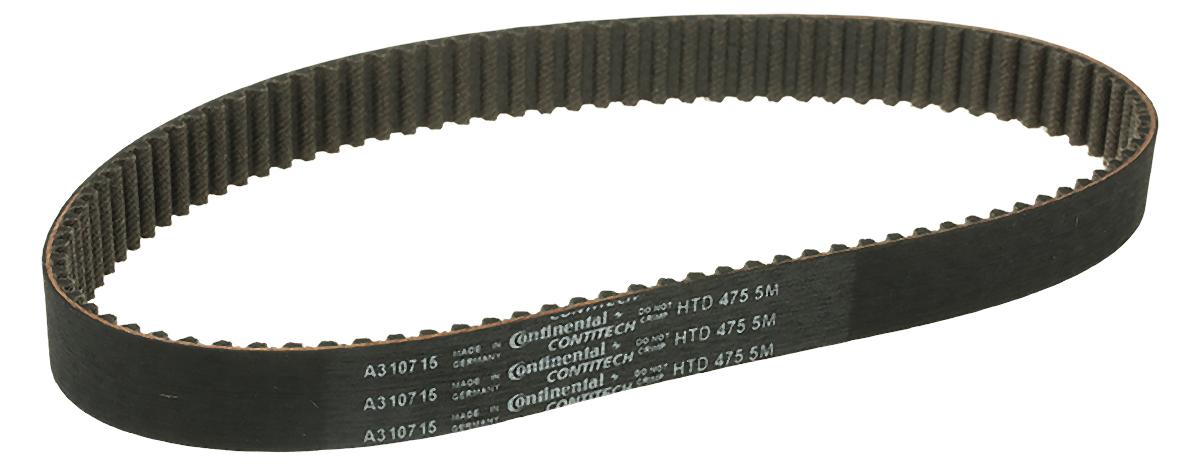 Contitech Gummi Zahnriemen 95 Zähne, Teilung 5mm, Maße 15mm x 475mm, 50m/s