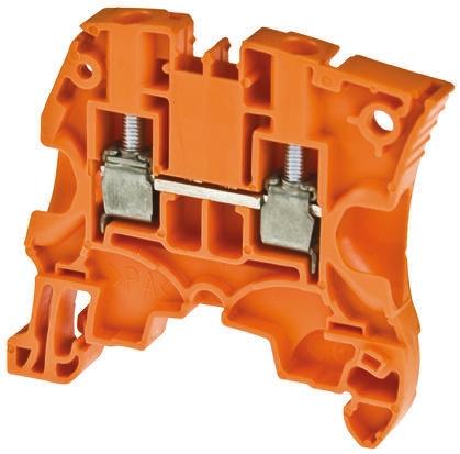 Produktfoto 1 von Entrelec ZS4 Reihenklemme Einfach Orange, 4mm², 1 kV ac / 32A