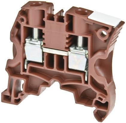 Entrelec ZS4 Reihenklemme Einfach Braun, 4mm², 1 kV ac / 32A