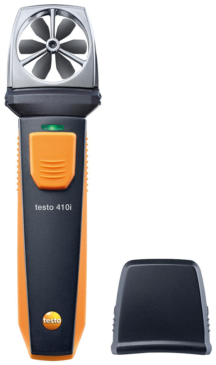 Produktfoto 1 von Testo 410i. Anemometer, bis 30m/s  60°C max.Temp., 0.1m/s, Luftgeschwindigkeit Temperatur, Typ Flügelrad