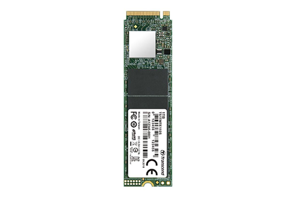 Produktfoto 1 von Transcend MTE110S, M.2 Intern HDD-Festplatte NVMe PCIe Gen 3 x 4, TLC, 256 GB, SSD