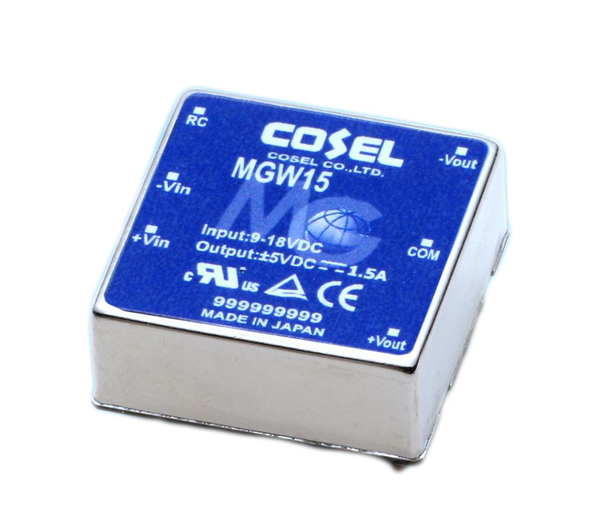 Produktfoto 1 von Cosel DC/DC-Wandler 15.6W 18→ 36 V dc IN, ±12V dc OUT / 650mA 1.5kV dc isoliert