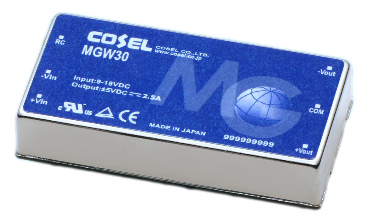 Cosel DC/DC-Wandler 30W 9→ 18 V dc IN, ±12V dc OUT / 1.25A 1.5kV dc isoliert