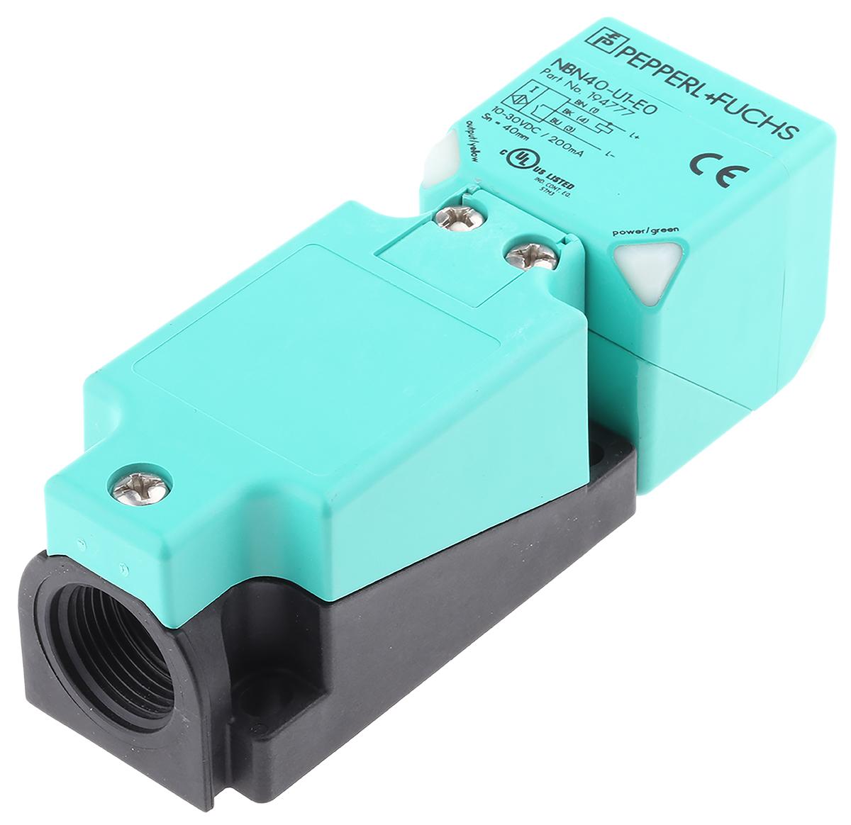 Pepperl + Fuchs Näherungssensor NPN 10 → 30 Vdc / 200 mA, Kubisch 40 mm, IP69K