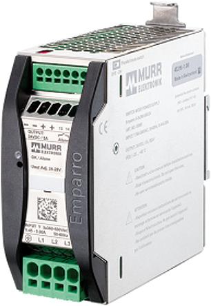 Produktfoto 1 von Murrelektronik EMPARRO 2, 3-Phasen Switch-Mode DIN-Schienen Netzteil 120W, 400V ac, 24V dc / 5A