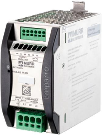 Produktfoto 1 von Murrelektronik EMPARRO 2, 3-Phasen Switch-Mode DIN-Schienen Netzteil 240W, 400V ac, 24V dc / 10A